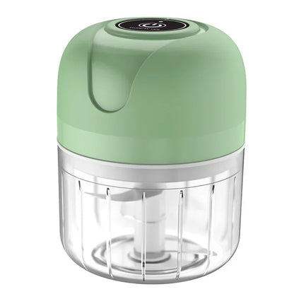 Mini picadora de ajo eléctrica de 250 ml, con carga USB, cortadora de jengibre y verduras, picadora de alimentos, herramientas de cocina.