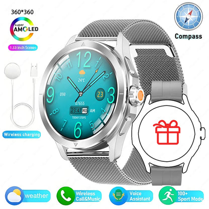 Reloj inteligente deportivo XIAOMI S4 Ultra con GPS para hombre, pantalla AMOLED HD, Bluetooth, llamadas, NFC, control del ritmo cardíaco, resistente al agua hasta 5 ATM
