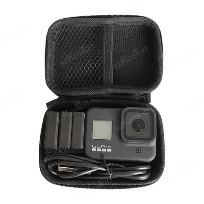 Mini bolsa de almacenamiento para Go Pro Hero 13, 12, 11, 10, 9, 8, 7, 6, SJCAM, AKASO, DJI Osmo Action 5, Pro Action 4, 3, accesorios para cámara