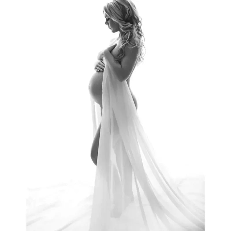 Accesorios de fotografía de maternidad DIY, capa, vestido, tela de gasa, modelado simple, fondo fotográfico para estudio, vestido largo volador para fotos