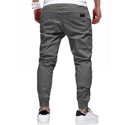 Y2K Autumn New Men Solid Color Long Cargo Pants Sweatpants Mens High Quality Casual Joggers White Sports Pants Designer Clothes