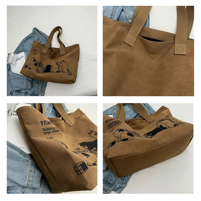 Bolso de lona para mujer, moderno, espacioso y duradero, con cierre de cremallera y diseño clásico, perfecto para el trabajo.