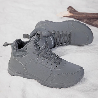 YRZL - Botas de senderismo de invierno para hombre, impermeables, antideslizantes, con aislamiento térmico, cálidas y cómodas, para exteriores, botas de nieve
