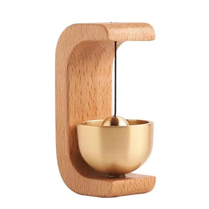Timbre de latón para decoración de habitaciones, arte de pared, campanas de viento para exteriores, adornos de interior, artesanías japonesas, regalo de inauguración de la casa.