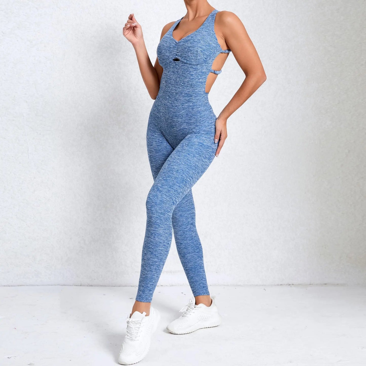 Women Gym Jumpsuit Female Yoga Set Workout One-piece Suit Women Sports Push Up Yoga Clothes Backless Activewear Fitness Set