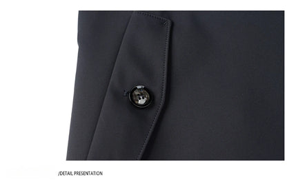 Gabardina de hombre, estilo casual o de negocios, ideal para otoño. Chaqueta larga estilo británico, versátil y con cuello de traje. Nueva prenda urbana.