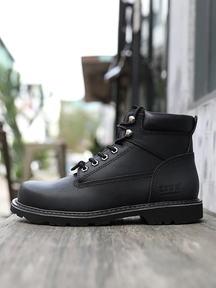 Zapatos de senderismo para hombre, botas de caza impermeables, botines tácticos de combate en el desierto, zapatos de trekking, zapatillas de trabajo de cuero para caminar para mujer