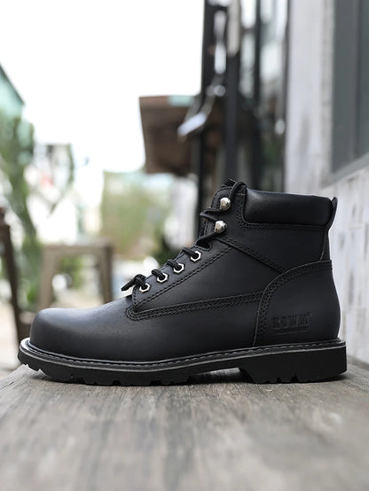 Zapatos de senderismo para hombre, botas de caza impermeables, botines tácticos de combate en el desierto, zapatos de trekking, zapatillas de trabajo de cuero para caminar para mujer