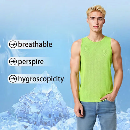 Chaleco deportivo, traje de entrenamiento sin mangas para correr, suelto, de secado rápido para hombres, top profesional transpirable y que absorbe el sudor