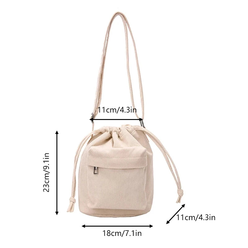 Bolso de hombro para mujer, estilo coreano, con cordón, informal, ligero, para jóvenes, venta al por mayor, 2025