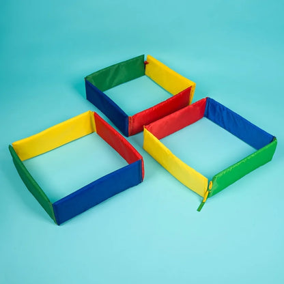 Juguetes portátiles para niños al aire libre, juegos de salto con rejilla, perforaciones, accesorios de entrenamiento físico deportivo para jardín de infantes, juegos divertidos en interiores