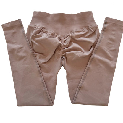 Leggings deportivas sin logo para mujer, efecto push-up, cintura baja, sin costuras, para gimnasio, yoga y entrenamiento.