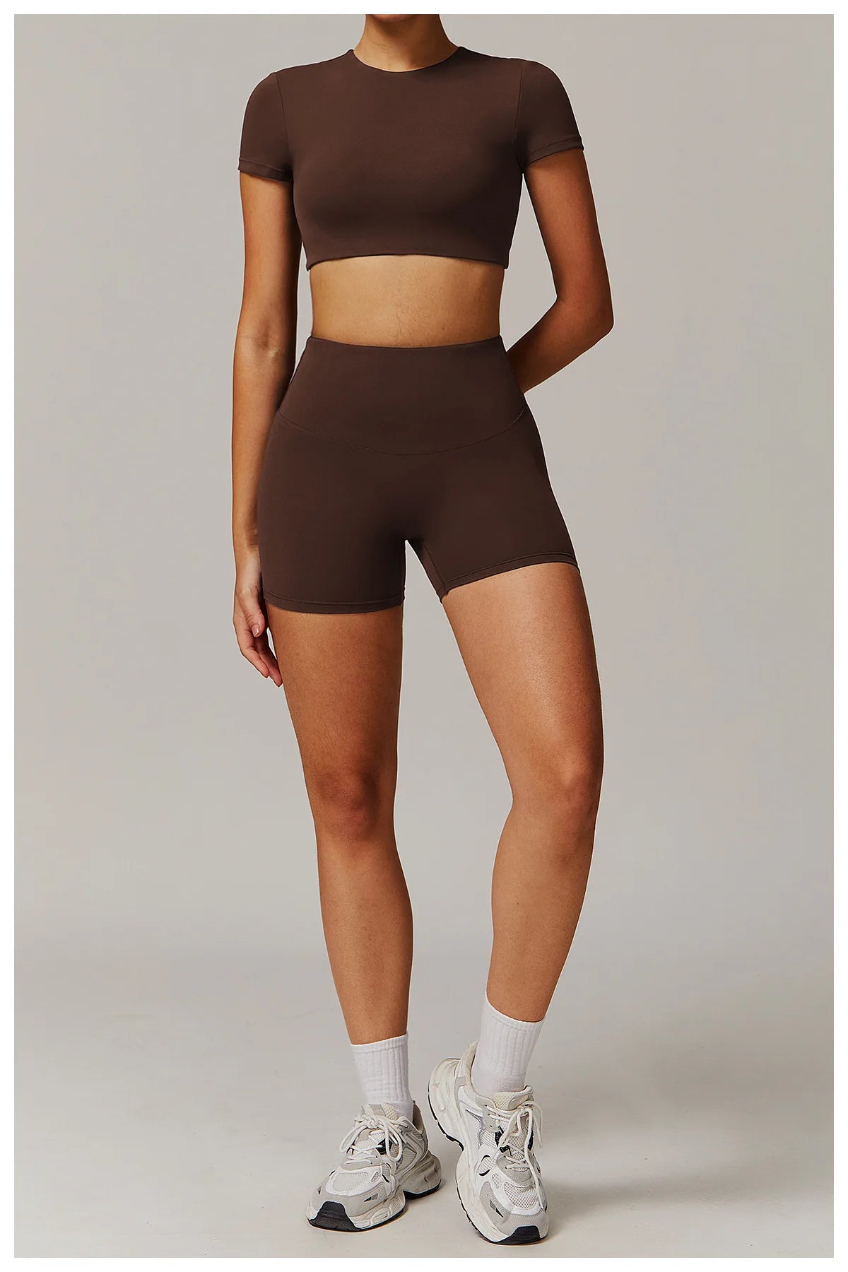 Women's Tracksuit 2PCS Yoga Sets Sportswear Workout Fitness Long Sleeved Sports Bra High Waist Leggings Gym Clothing Sports Suit
