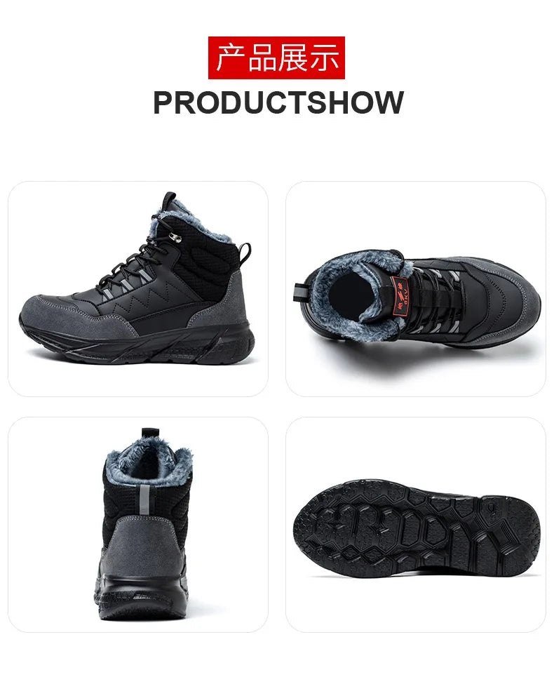 Zapatos de seguridad para electricistas, aislantes de 6 kV, antiaplastamiento y antiperforación, calzado de seguridad para hombres, para obras de construcción, zapatos de algodón.