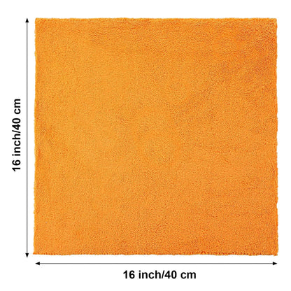5 toallas de microfibra sin bordes para limpieza en seco y pulido de automóviles, paño de microfibra absorbente de felpa de 500 g/m².