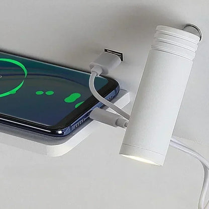 Lámpara de pared LED, luz de lectura, dormitorio, teléfono, carga inalámbrica, carga USB, luces de pared giratorias, lámpara de lado para sala de estar