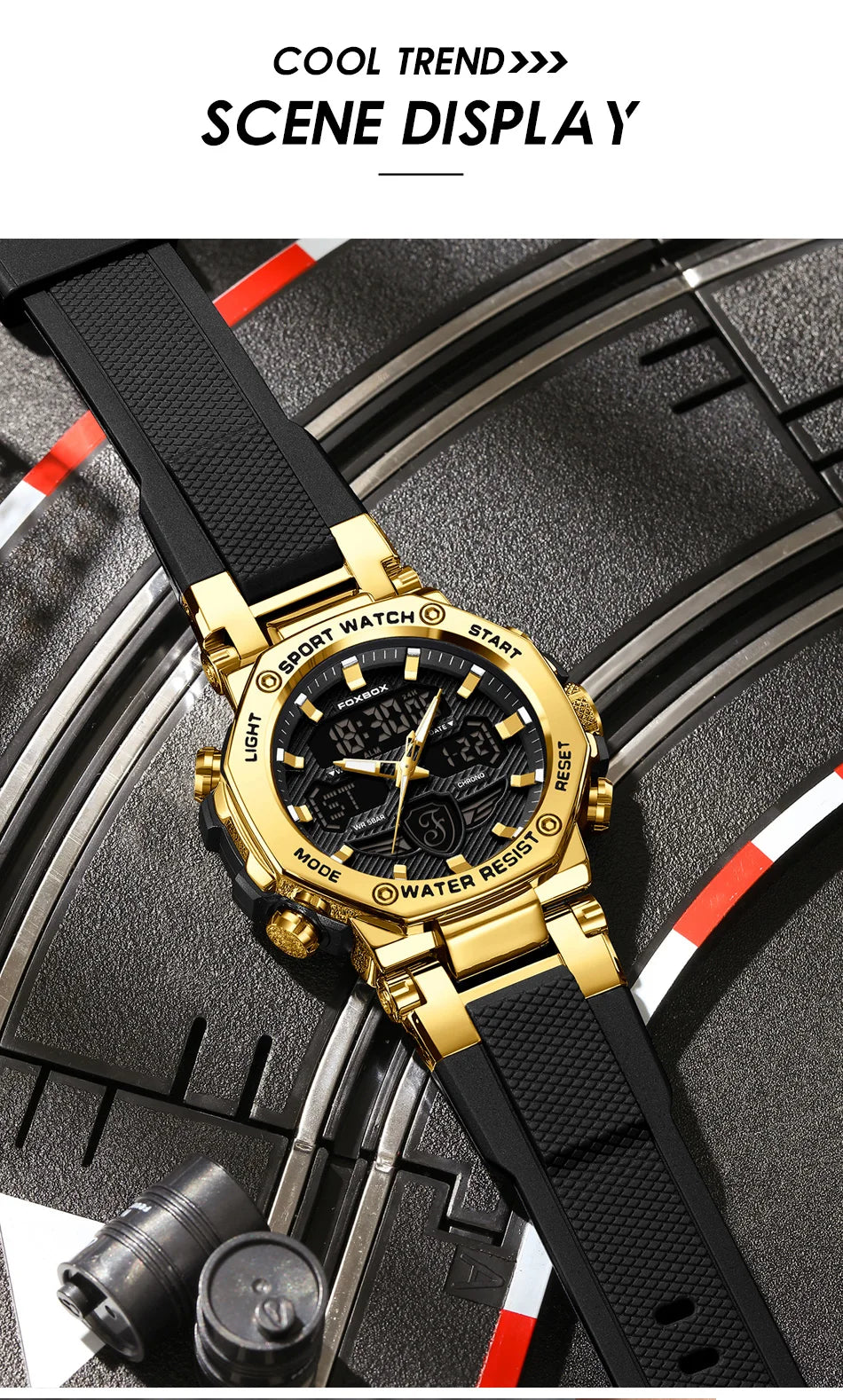 Relojes militares de lujo para hombre LIGE 2024, marca superior, resistentes al agua 5 bar, deportivos, de cuarzo con LED, para hombre, Relogio Masculino.