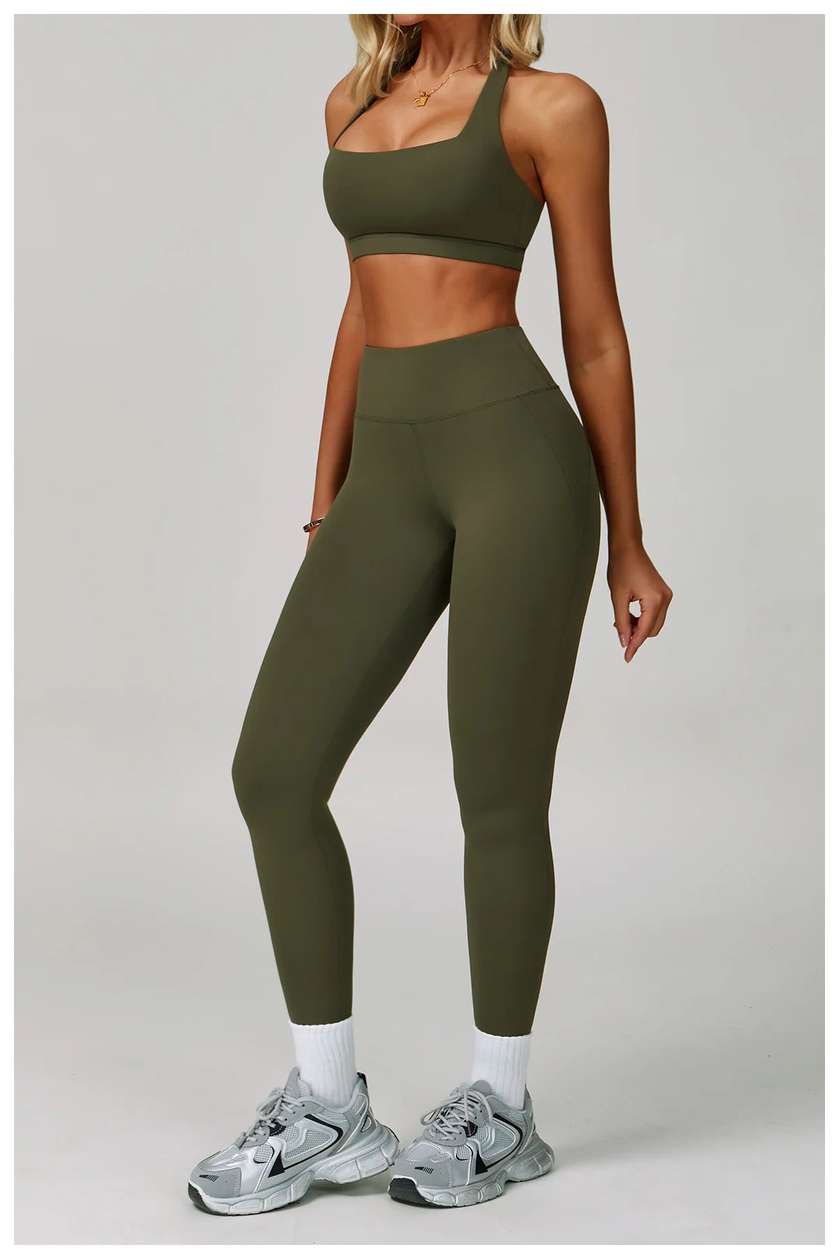 2 Piece Set Women's Tracksuit Fitness Clothes Yoga Sets Sportswear Workout Bra High Waist Leggings Set Gym Clothing Sports Suits