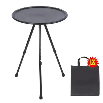 Mesa redonda pequeña para exteriores, para acampar, ocio, ultraligera, portátil, para picnic, jardín, mesa de centro, mesa de té y mesa de comedor.