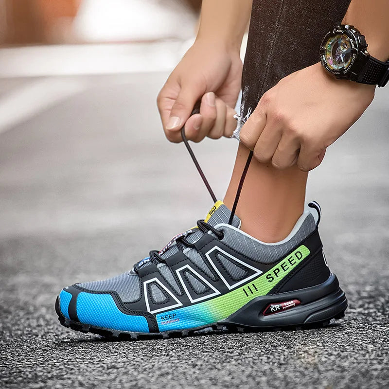 Zapatos de senderismo impermeables para hombre, zapatillas de exterior con cordones, zapatillas de escalada para mujer, zapatillas de trekking antideslizantes, zapatillas tácticas de caza