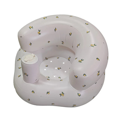 Asiento inflable para bebé con bomba de aire incorporada, silla de apoyo para la espalda para bebés de 0 a 3 años, silla de ducha portátil, asiento de suelo