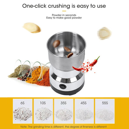 Mini molinillo eléctrico doméstico de 300 ml, pulverizador ultrafino para alimentos para bebés, molinillo de café, molinillo de especias y pimienta, molinillo de granos con 2 o 4 cuchillas.