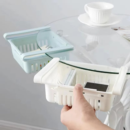 Organizador de refrigerador, caja de almacenamiento, creativo, multifuncional, cajón para refrigerador, para frutas, huevos, alimentos, contenedor de almacenamiento de plástico, estante
