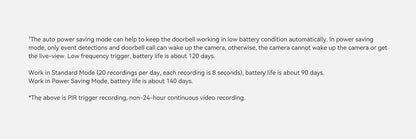 IMOU 4k Video Doorbell 3 with Chime fisheye lens Human Package Detection Rechargeable Battery Two-way Talk Waterproof 360° View