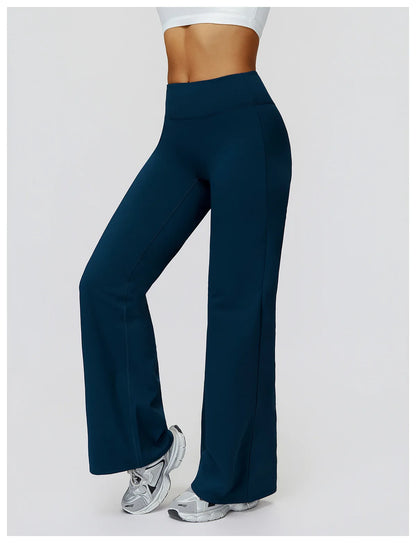 Women High Waist Wide Leg Pants Leggings Fitness Bell-bottoms Yoga Flared Leggings Push Up Gym Workout Flared Pants Sportswear