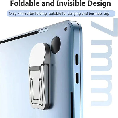 Soporte portátil para portátil con 2 ángulos ajustables, soporte plegable, elevador invisible para portátil Macbook, patas de soporte para portátil