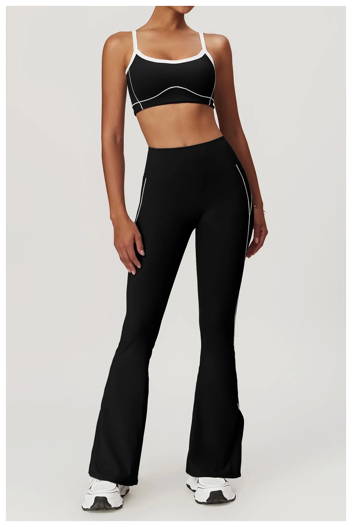 Conjunto deportivo de yoga FUBEIKE para mujer, de verano, color nude, ajustado, con espalda descubierta, ideal para gimnasio, ropa deportiva para mujer, para correr al aire libre.