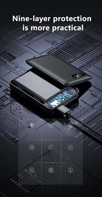 Banco de energía Xiaomi de 500000 mAh, 120 W, carga súper rápida, gran capacidad, batería externa portátil para iPhone, Huawei y Xiaomi.