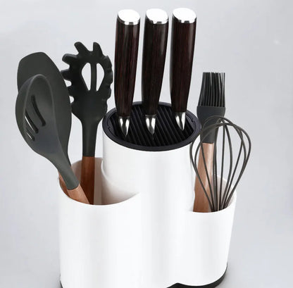 Nuevo soporte de almacenamiento para cuchillos, estante multifuncional para vajilla y utensilios de cocina.