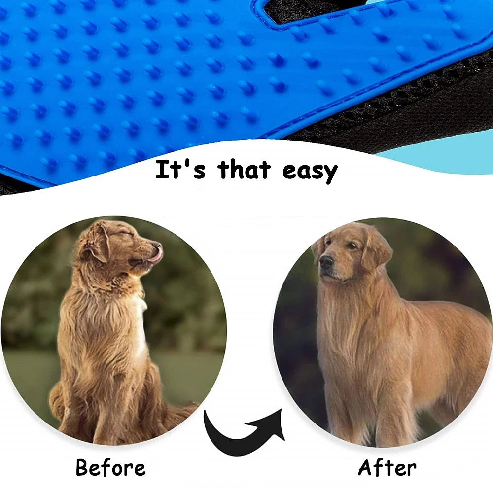 Guantes para quitar el pelo de mascotas, masaje para gatos y perros, baño, limpieza, artículos de aseo, cepillo de silicona para quitar el pelo pegado.