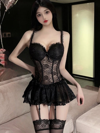 Cosplay Lingerie School Student Uniform Role Play Costume Women Cute Mini Skirt Tight Blouse Set Porn College Girl Cos Anime