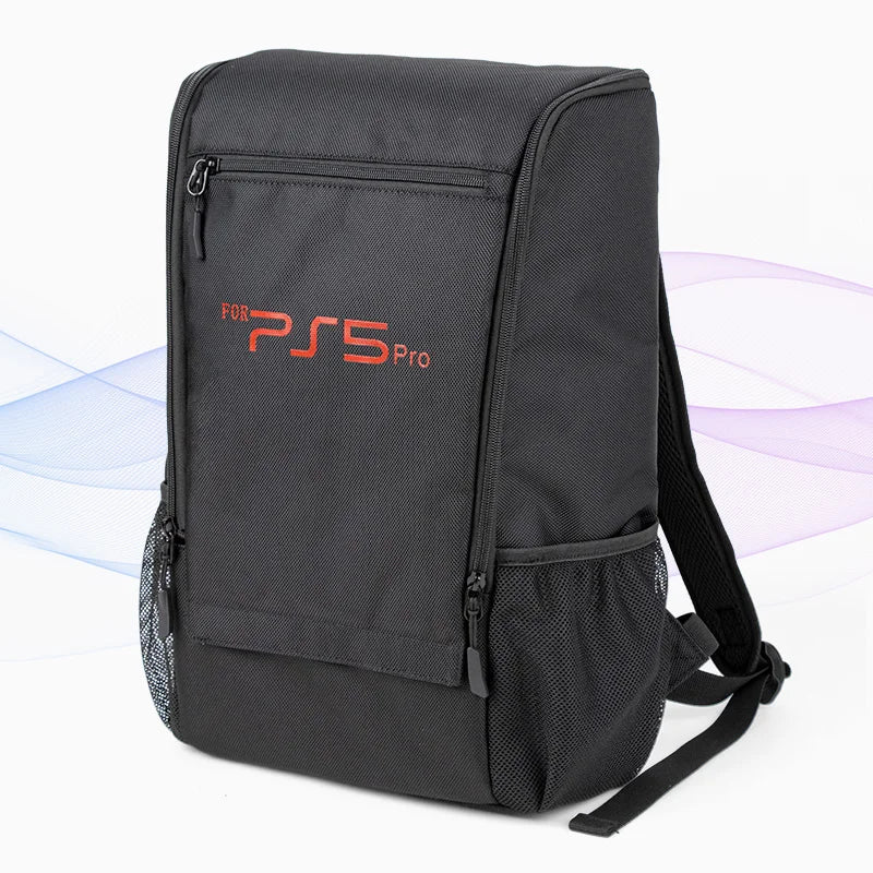 Mochila para juegos para consola PS5 Pro y accesorios, estuche protector de viaje de gran capacidad, compatible con PS5 Slim