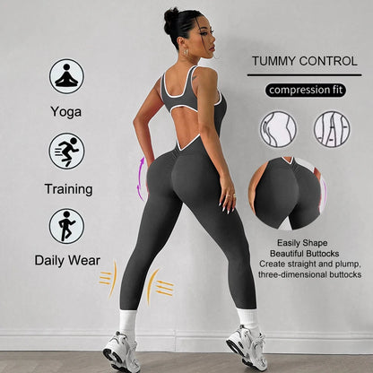 Monos deportivos de yoga para mujer, color rosa, transpirables, de secado rápido, para gimnasio, push up y entrenamiento.