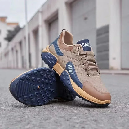 Zapatillas de running cómodas para hombre, zapatillas de deporte de suela gruesa, transpirables, de corte bajo, para primavera y otoño, deportivas informales