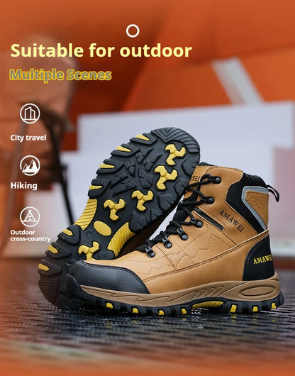 Botas de seguridad para hombre, con punta de acero, antiperforación, anticaídas, indestructibles, antideslizantes, impermeables
