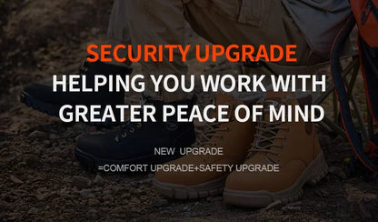 Botas de seguridad para el trabajo para hombre, cálidas y resistentes al agua, con punta de acero, para invierno, 2024