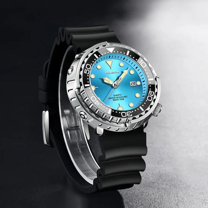 Relojes de pulsera de cuarzo para hombre FOXBOX Fashion, marca superior, lujo, silicona, militar, impermeable, casual, deportivo, con cronógrafo y fecha.