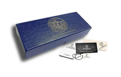 Reloj de cuarzo para hombre FOXBOX, moda, personalidad, creativo, con bola de hierro giratoria, puntero magnético, resistente al agua, para hombre, regalo + caja.
