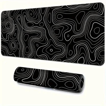 Alfombrilla de ratón grande para teclado y ratón, alfombrilla de escritorio de goma antideslizante para juegos, alfombrilla de ratón para portátil