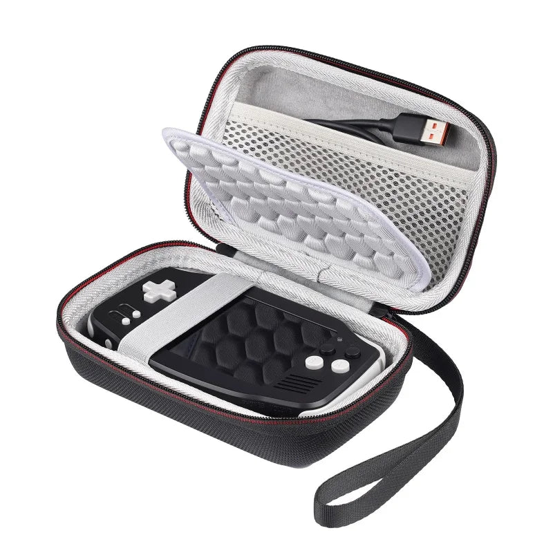 Bolsa de viaje rígida y portátil para la consola de juegos portátil Anbernic RG34XX. Estuche a prueba de golpes. Accesorios para RG34XX.