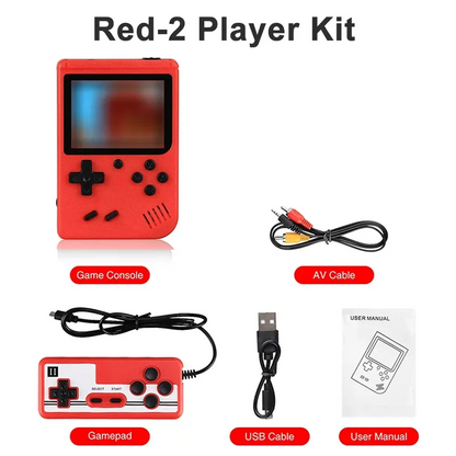NUEVA mini consola de videojuegos retro portátil de 8 bits, reproductor de juegos portátil con 400 juegos integrados, salida AV, consola de juegos Gameboy videojuego