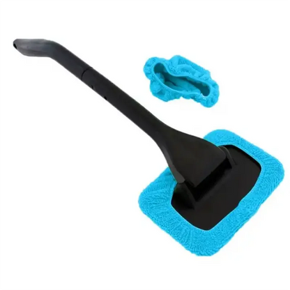 Kit de cepillo limpiador de ventanas de coche con mango largo, herramienta de lavado de parabrisas, limpiaparabrisas interior, accesorios para coche