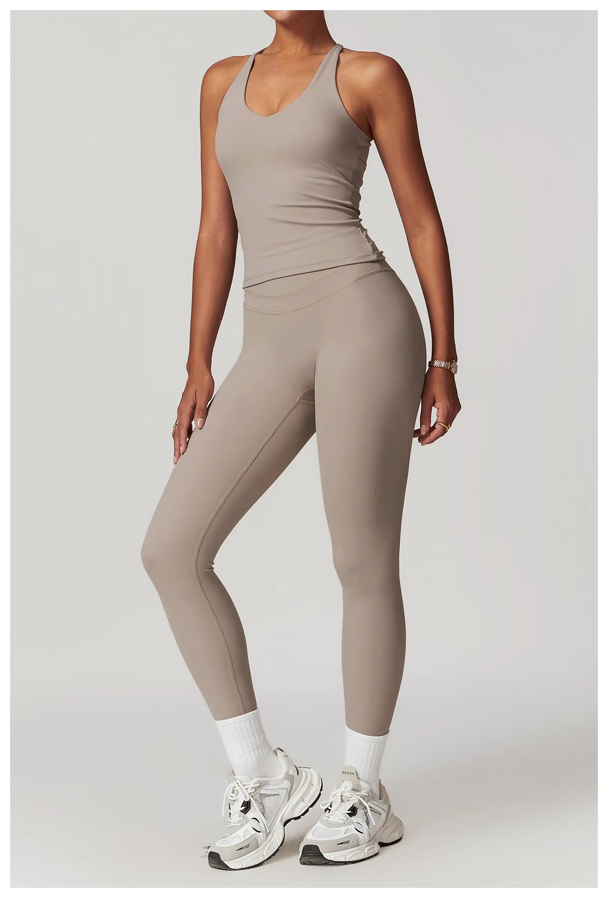SWELTERING Conjunto de 2 piezas de ropa deportiva para mujer, conjunto de yoga, ropa deportiva para gimnasio, trajes de yoga, conjunto de fitness, chándales, sujetador deportivo, leggings para gimnasio