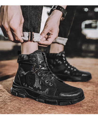 Botas militares para hombre y mujer, camuflaje, caqui, negro, caña alta, antideslizantes, tácticas, para mecánico, trabajo, escalada, zapatillas deportivas.