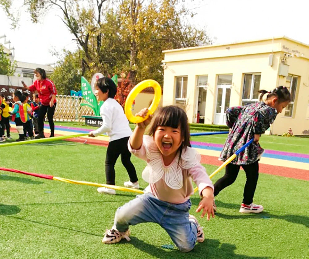 Juegos al aire libre, formación de equipos, desarrollo deportivo, entretenimiento, juguetes para niños, cuerda elástica, círculo, correr, empujar, cuerda sensorial para niños