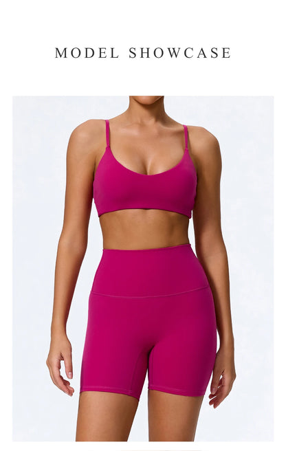 Ctenkevet - Conjunto deportivo de 2 piezas sin mangas para mujer, de verano, para gimnasio, yoga, de cintura alta, transpirable, mallas deportivas para mujer